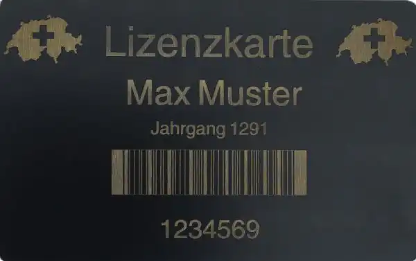 Lizenzkarte Sportschütze